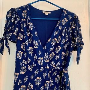 Francesca Blue Floral Maxi Dress- (S)